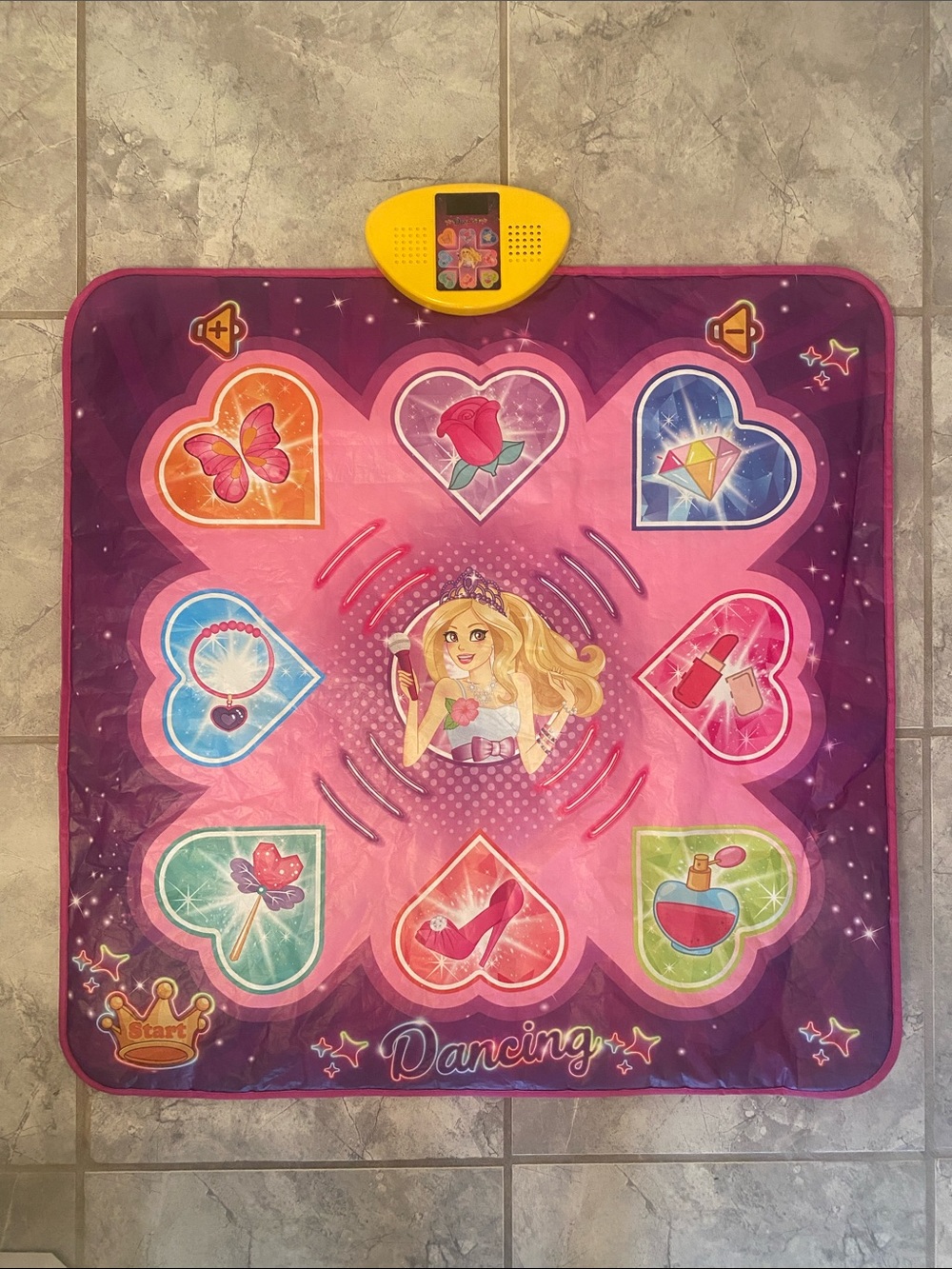 Pink Dancing Kids Play Mat with Interactive Sound Panel